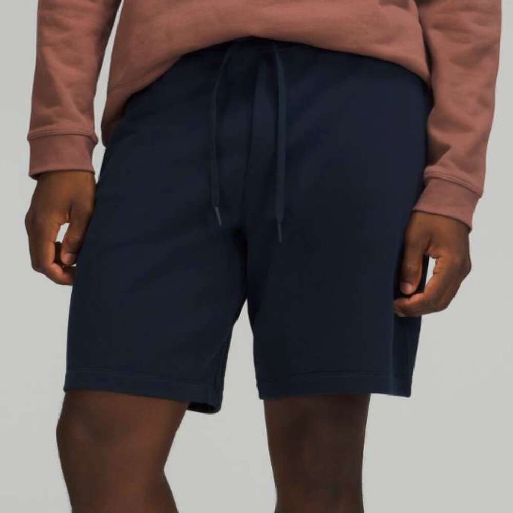 Men Lululemon Relaxed-Fit French Terry Short 9" True Navy Size Large Athleisure